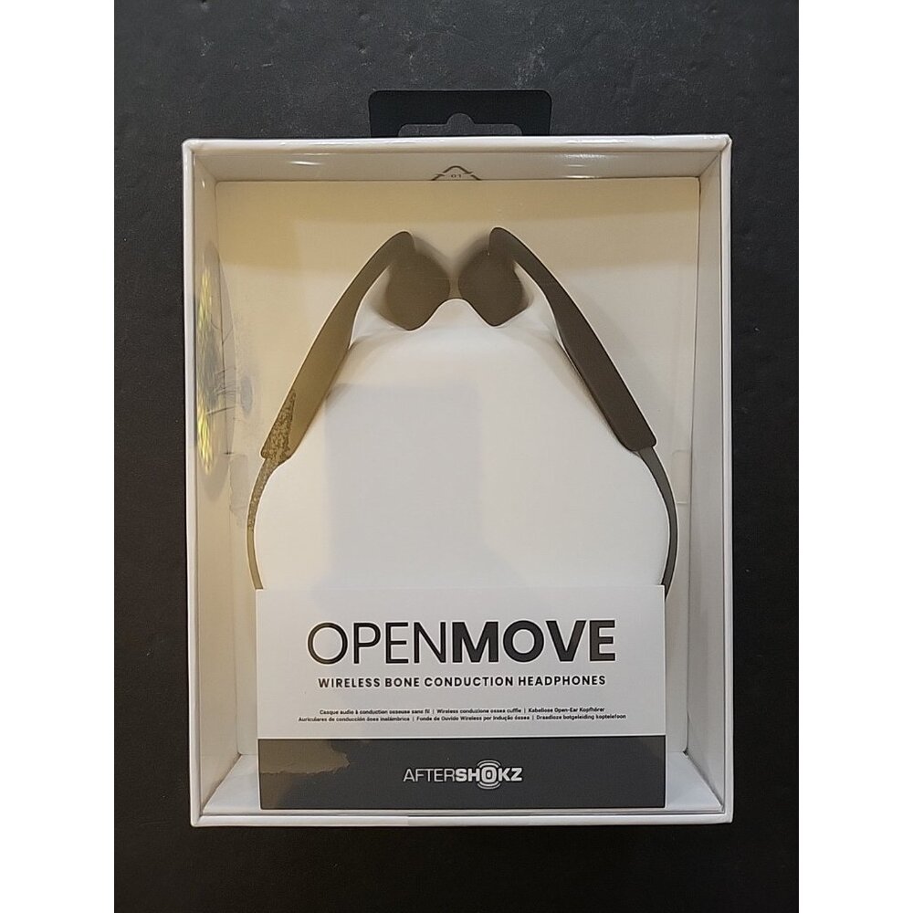 Aftershokz OpenMove Wireless Bone Conduction Headphones Slate Grey AS660 NEW NIP
